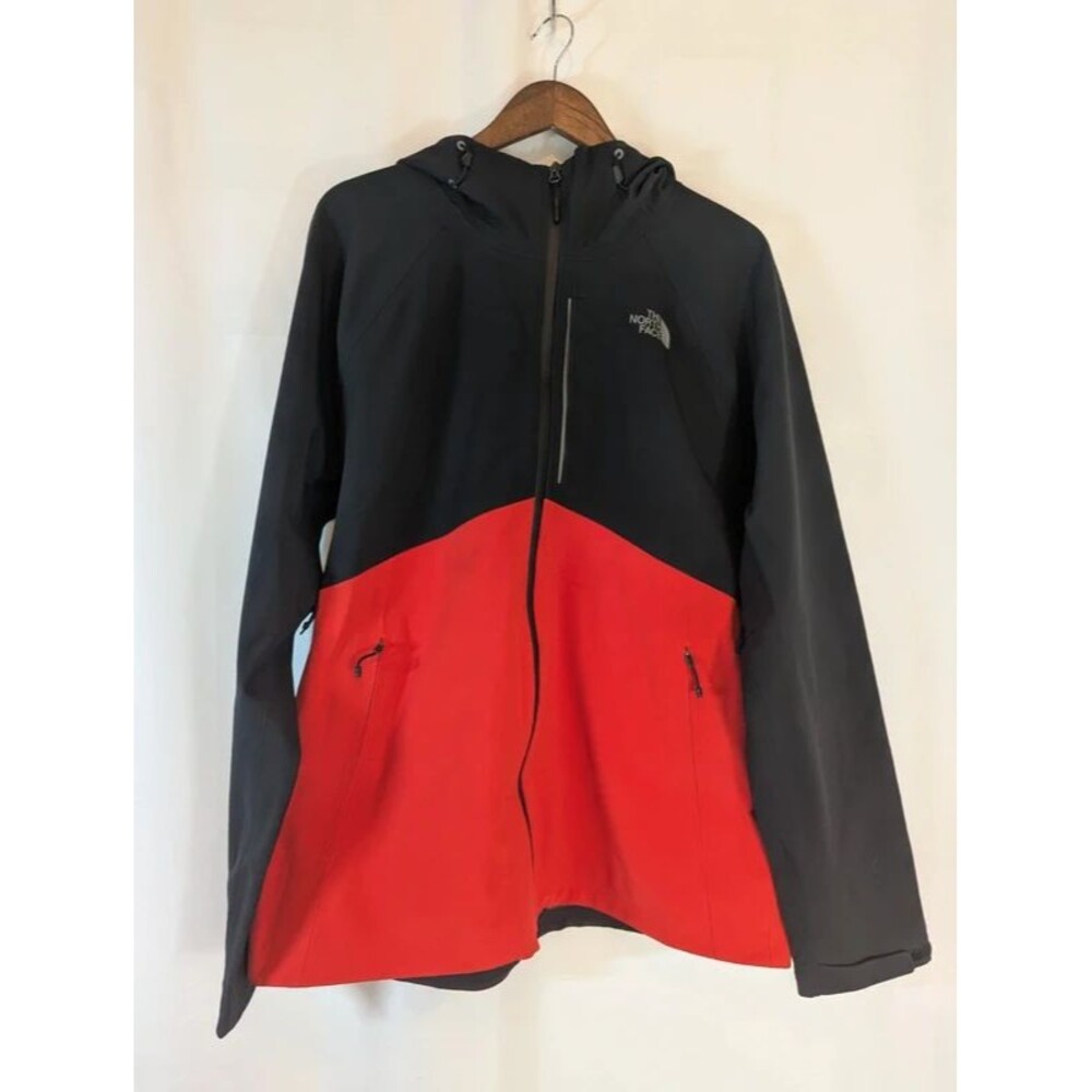 The North Face Apex Flex Gore-Tex Jacket Mens XL Red Black Waterproof Hooded Rai